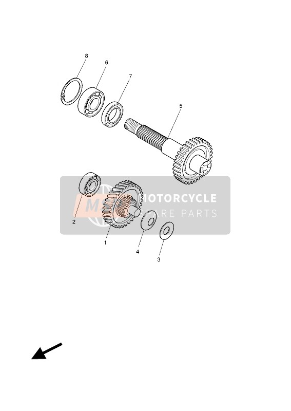 Yamaha CW50N 2012 Transmission for a 2012 Yamaha CW50N